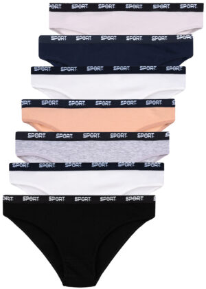 7 Damen Slips Unterhosen Hipster Unterwsche Baumwolle Panty 34 36 38 40 42 44