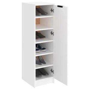 Kompakter Schuhschrank mit geschütztem Stauraum für Flur und Diele 30x35x100 cm