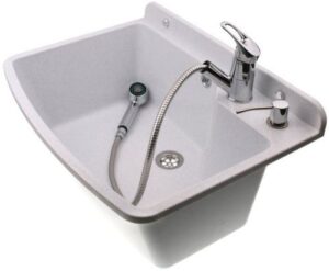Ausgussbecken Waschbecken Spülbecken inkl. Ausziehbare Einhandmischer
