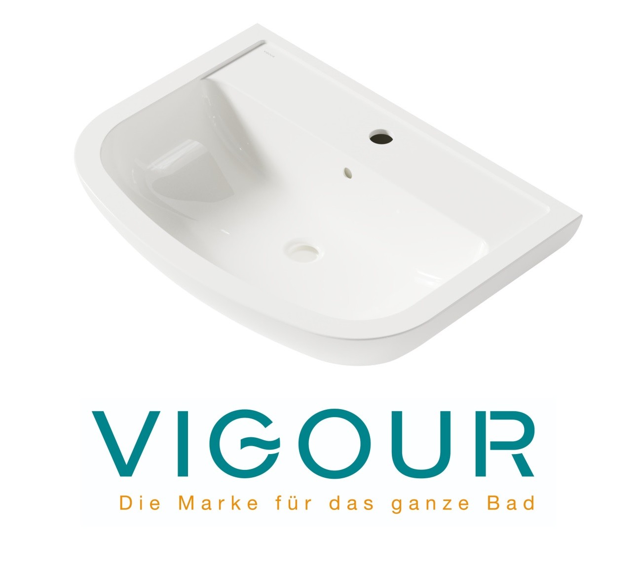 Waschtisch Handwaschbecken Hängewaschbecken VIGOUR Waschbecken weiß