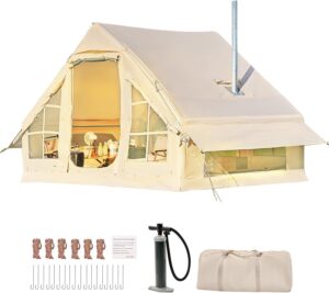 Begonia.K 6 Personen Aufblasbares Zelt für Camping Zelt Aufblasbares Gampingzelt