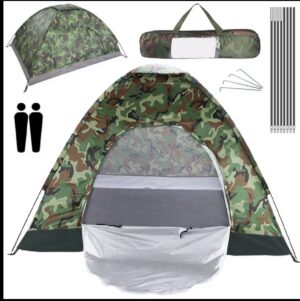 2 3 Personen Angeln Camping Camo Zelt Wasserdicht Outdoor Strand Wandern Faltbar