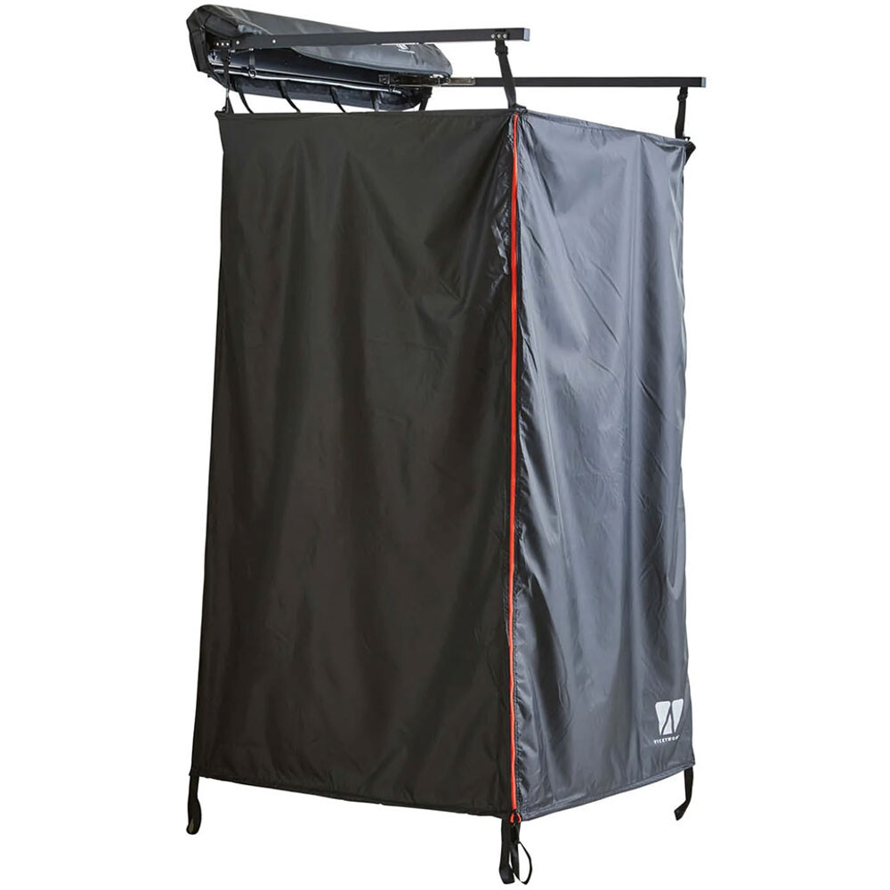 Vickywood Duschzelt für Dachträger Regenhaube Duschkabine LED Innenbeleuchtung