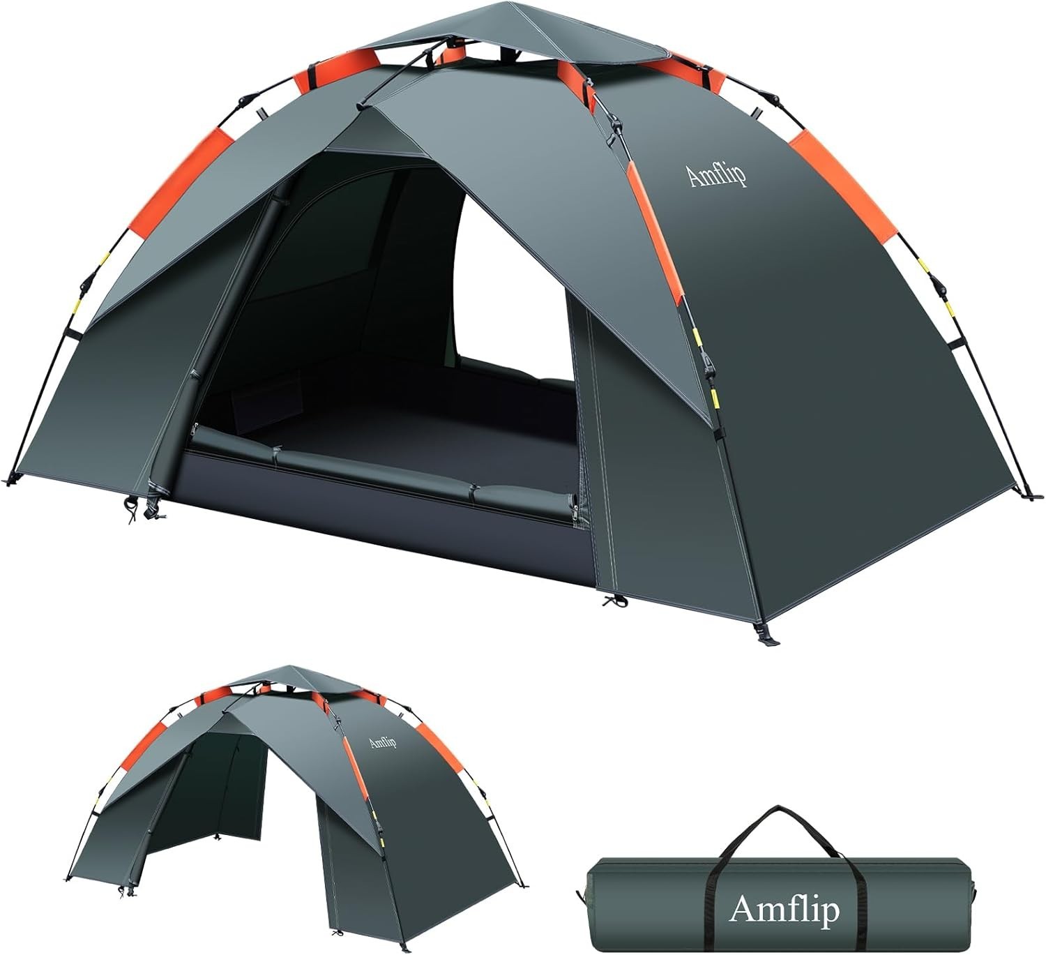 Campingzelt 1P Ultraleicht Pop Up Kuppelzelt 3 Jahreszeiten