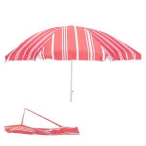 Runder Sonnenschirm Gartenschirm Schirm Sonnenschutz Rot knickbar UV