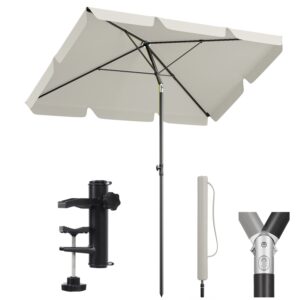 Balkonschirm Rechteckig Sonnenschirm mit Halter und Schutzhülle