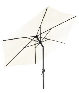 XL Alu Sonnenschirm ⌀ UV30+ Kurbelschirm Garten Balkon Terrasse knickbar