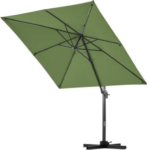 Sunula Ampelschirm Garten Terrasse Sonnenschirm 360° Drehbarer Sockel
