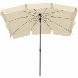 Sonnenschirm Gartenschirm Balkonschirm Beige Natur knickbar UV Schutz