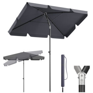 Balkonschirm Rechteckig Sonnenschirm mit Schutzhülle