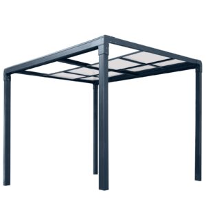 osoltus Terrassendach Veranda freistehend mit Schiebedach anthrazit