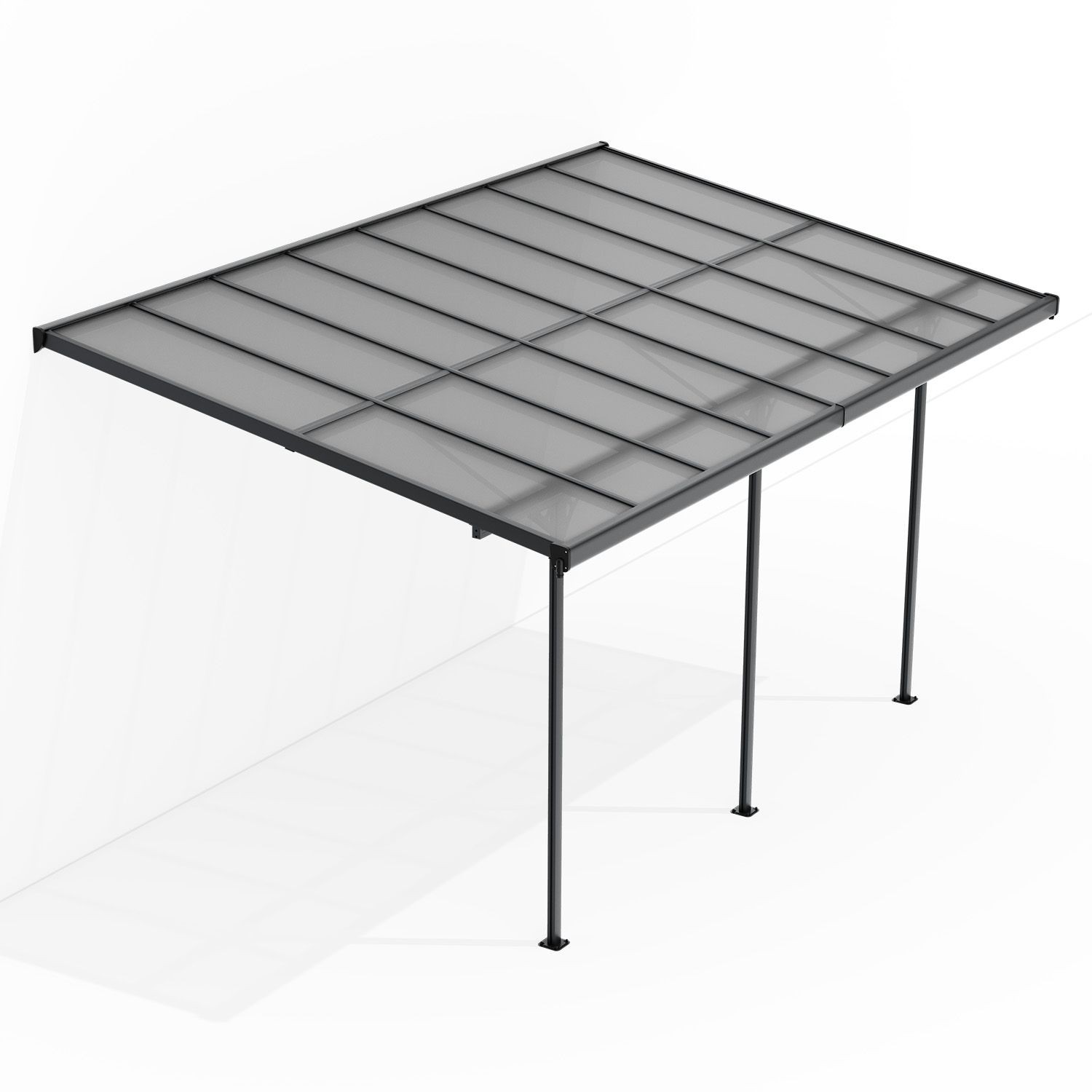 Terrassenüberdachung Terrassendach Überdachung Sonnenschutz Aluminium Juskys®