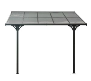 Terrassendach Terrassenüberdachung Aluminium Westmann schwarz