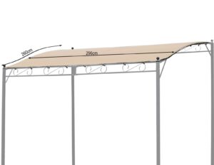 QUICK STAR Ersatzdach Pergola Terrassenüberdachung Sand