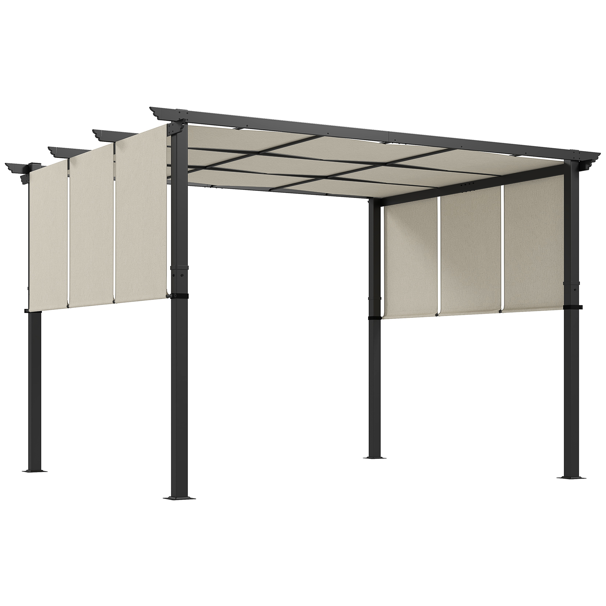 Pavillon ca. 3 Pergola Terrassendach Terassenüberdachung mit Seitenwand