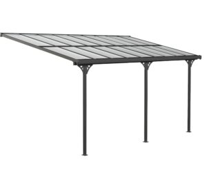 Terrassendach Terrassenüberdachung Aluminium Westmann schwarz