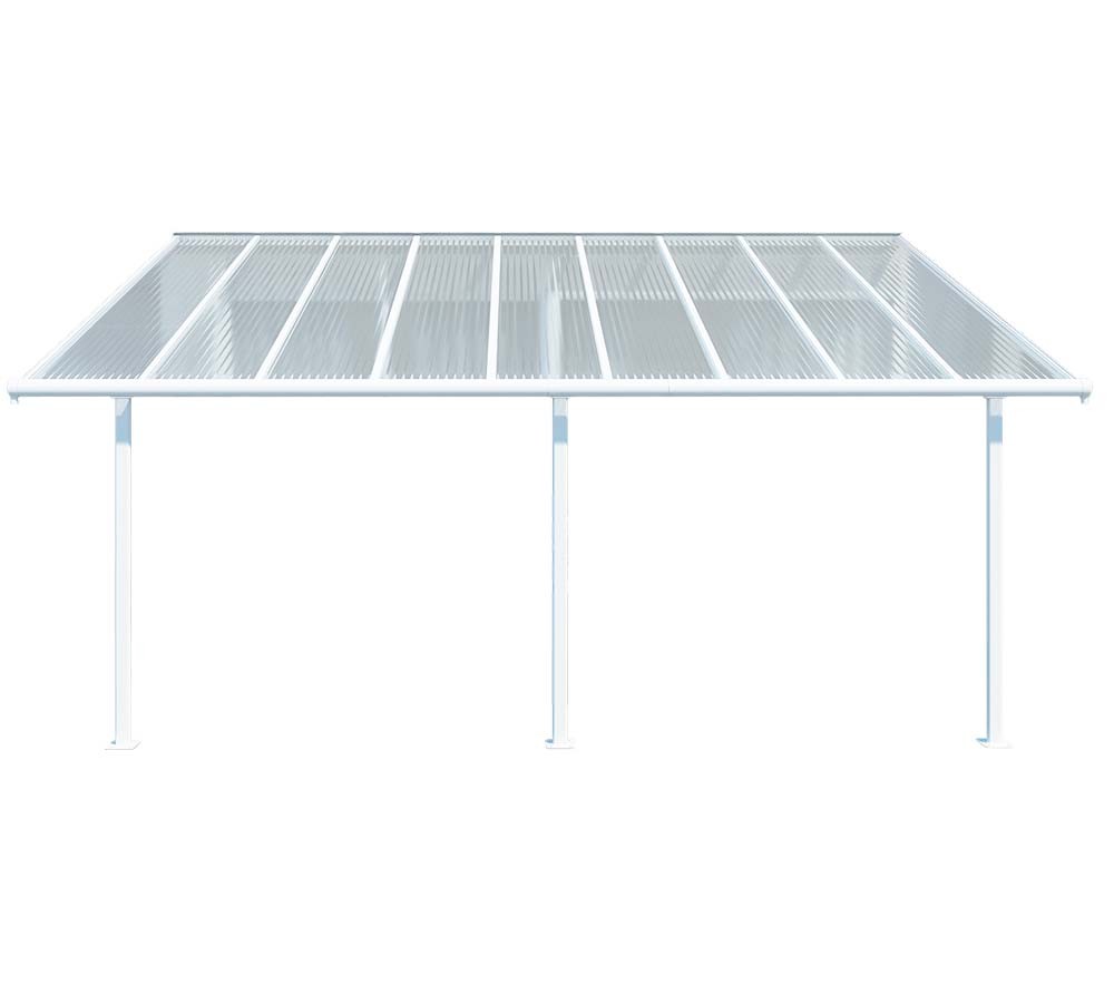 Terrassendach Terrassenüberdachung Aluminium Palram Canopia weiß