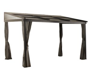 Terrassendach Terrassenüberdachung Aluminium Sojag bronze