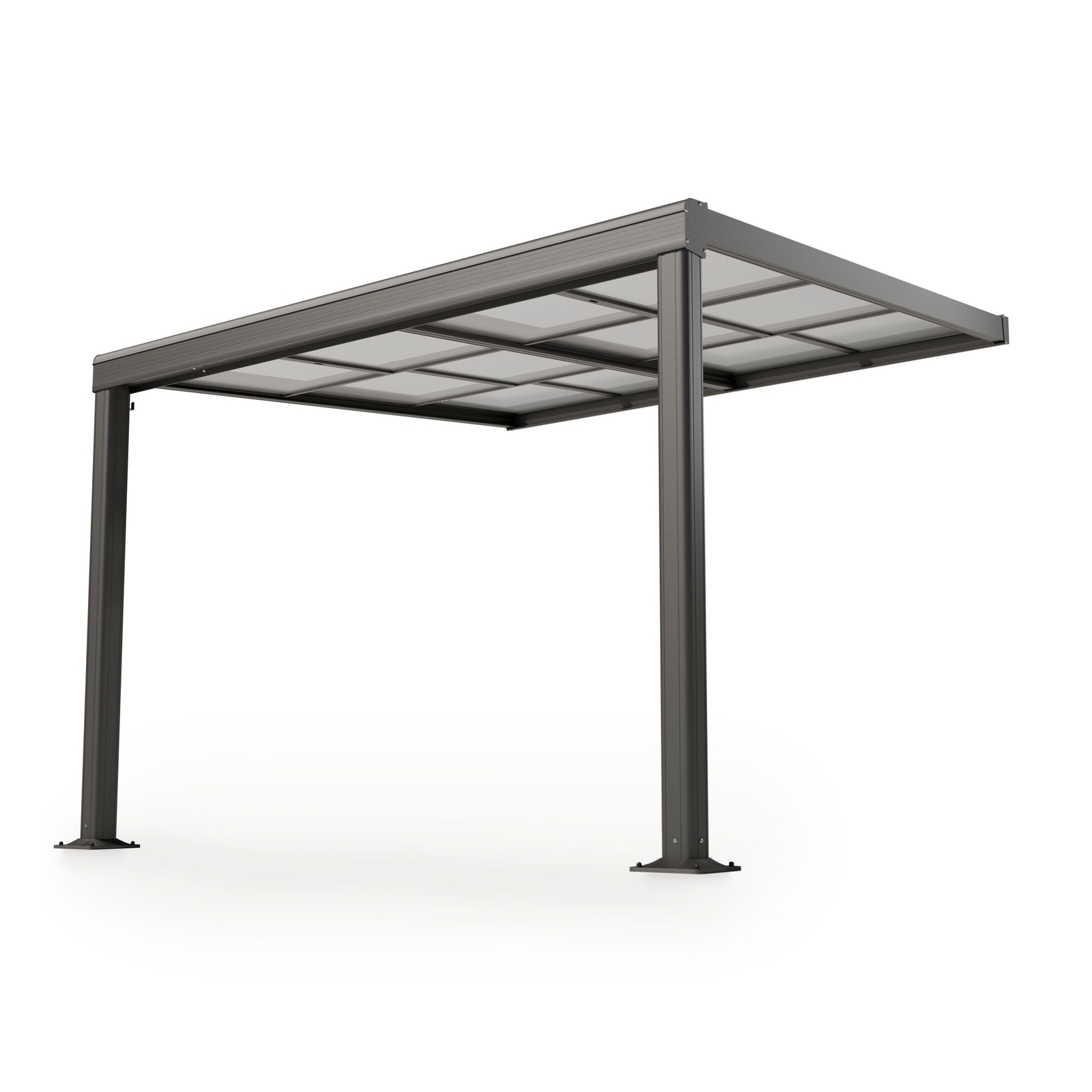 Terrassenüberdachung Terrassendach Überdachung Sonnenschutz Aluminium Juskys®