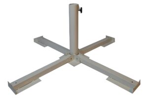 1X Schirmständer Weiss Steinplattenständer Sonnenschirmständer Plattenständer