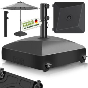 tillvex® Sonnenschirmständer Rollen 56kg Schirmständer Schirmgewicht Ampelschirm