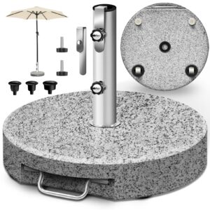 tillvex® Sonnenschirmständer Granit Schirmständer Garten Balkon Schirmgewicht