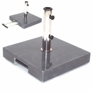 Granit Sonnenschirmständer Schirmständer Schirm Ständer Granitständer m. Rollen