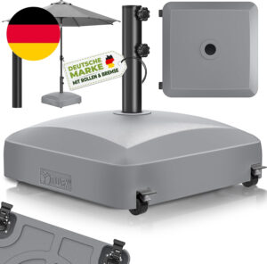 ® Sonnenschirmständer PAVERA Mit Rollen & Bremsen Schirmständer Befüllbar 37 L