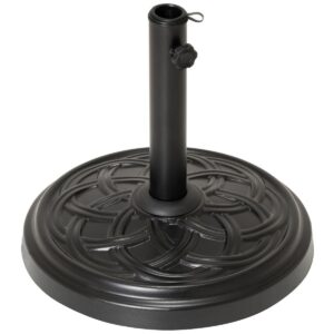 Schirmständer Beton rund schwarz 15 kg Ø Sonnenschirmständer Schirm Fuß