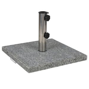 Sonnenschirmständer 30kg Granit Edelstahl Schirmständer Schirmfuß Schirmhalter