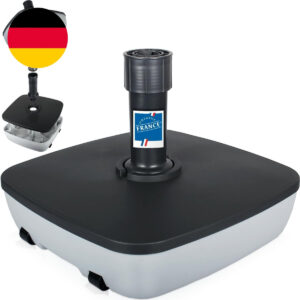 Premium Sonnenschirmständer Für 3 5 Mit Rollen Schirmständer Rollbar Grau Sc