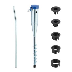 Bodenhülse Schirmständer Erdspieß Einschraubhülse wetterfest 1 3 kg 5 Adapter