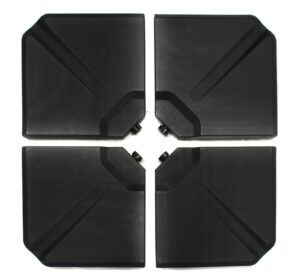 QMBasic Schirmständer 4 Platten Gewicht für Wasser Sand Füllung Ampelschirm