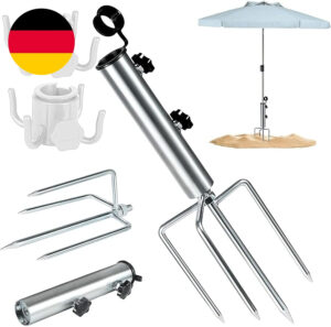Sonnenschirmständer Mit Rasendorn Schirmständer Mit 4 Heringen Und Sonnenschirm