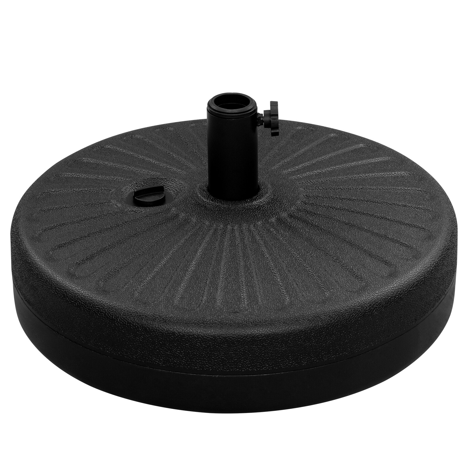 Runder Sonnenschirmständer Schirmständer Schirmhalter 22L HDPE Befüllbar