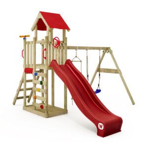 Wickey Spielturm Multiflyer Light mit Schaukel Rutsche und Kletterleiter