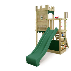 FATMOOSE Spielturm Klettergerüst BoldBaron mit Schaukel Sandkasten & Rutsche