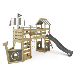 Wickey Spielturm Klettergerüst StormFlyer mit Kletterwand Rutsche & Sandkasten