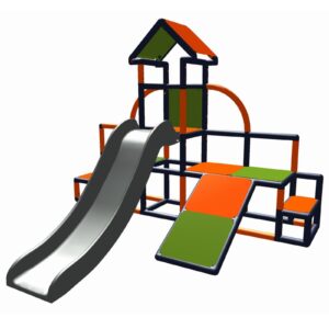 Move and stic Baukasten "CHARLIN" Rutsche Spielturm Kletterturm Klettergerüst