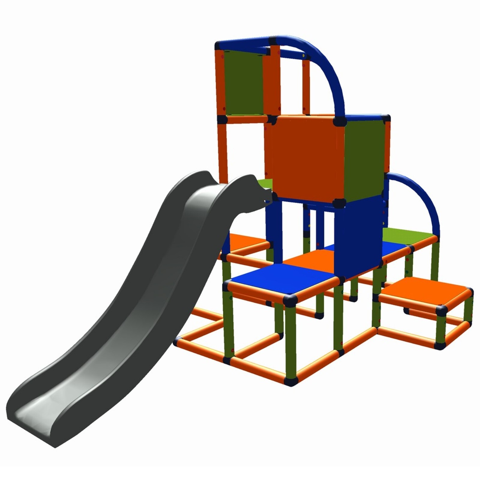 Move and stic Baukasten " HELGE" mit Rutsche Spielturm Kletterturm Klettergerüst