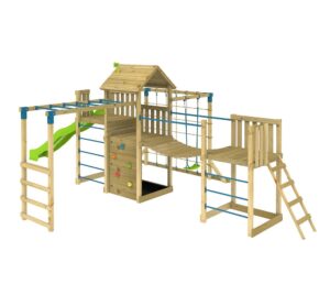 Stelzenhaus Spielturm Kinderspielhaus TP Toys Spielhaus Rutsche Schaukel Holz