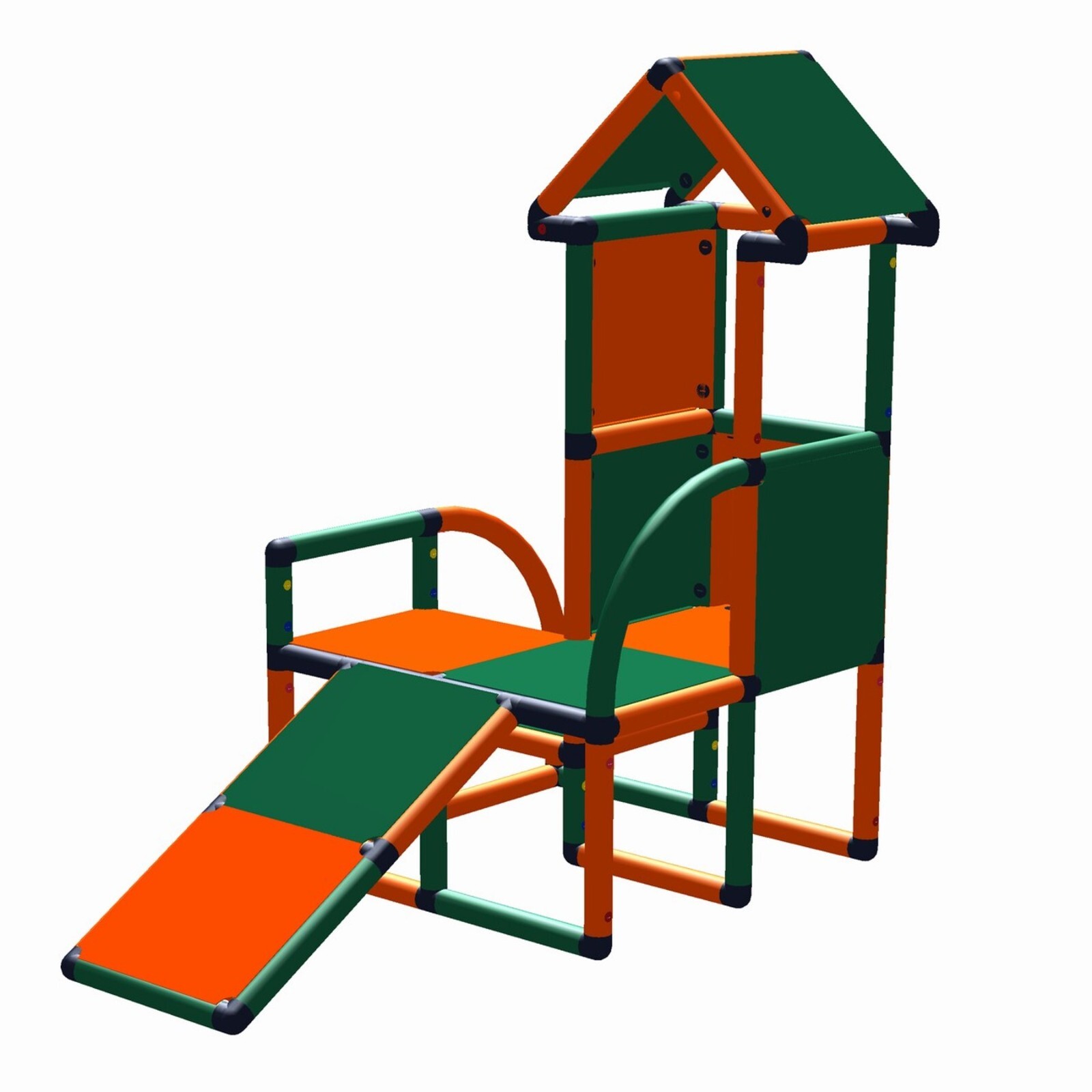 Move and stic Baukasten " LEVI" mit Rutsche Spielturm Kletterturm Klettergerüst