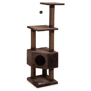 Beeztees Kratzmöbel Figado Braun für Katzen Schlafplatz & Spielspaß