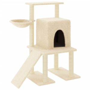 Katzenkratzbaum mit Höhle Rampe Korb und Liegefläche Katzenmöbel