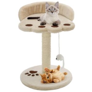 Kleiner Katzenkratzbaum Kitten Sisalstamm Spielmaus Ruhezone