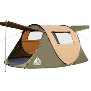 Wurfzelt Pop Up Zelt 2 4 Personen Camping Zelt mit Vorzelt Automatik
