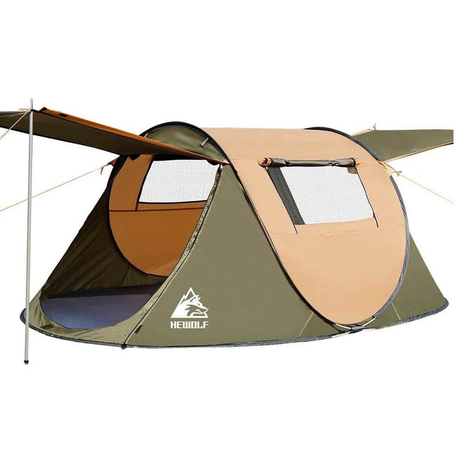 Wurfzelt Pop Up Zelt 2 4 Personen Camping Zelt mit Vorzelt Automatik