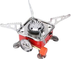 Mini Campingkocher mit Piezozündung 2800W Gaskocher Faltbar Camping Kocher Gas