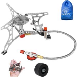 Campingkocher Gas 3200W Faltbar Piezo Edelstahl Trekking Wandern Camping