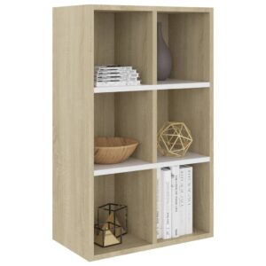 Kompaktes Regal mit 6 Fächern Bücherregal Sideboard Lowboard